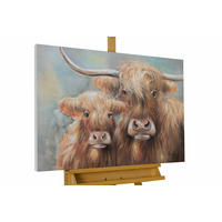 ACRYLBILD HANDGEMALT 100/75 cm - Braun, Holz/Textil (100/75cm) - KUNSTLOFT