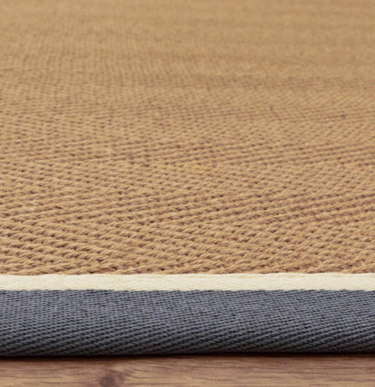 TEPPICH modern Wohn-/Schlafzimmer Naturfaser DORO Grau 45x75 cm - Grau, Naturmaterialien (45/75cm) - Novatrend