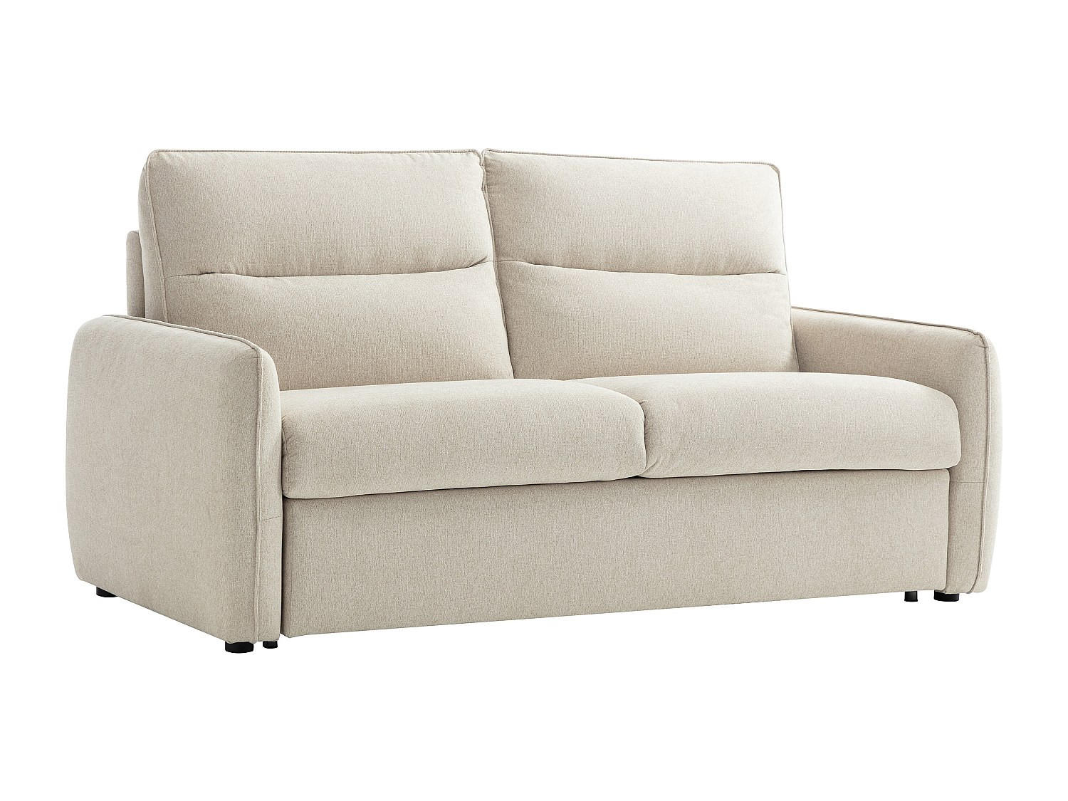 3‑SITZER Schlafsofa - Express-Schlaffunktion - Stoff - Beige - ORELIS - Beige, Textil (195/101/210cm) - Vente-Unique