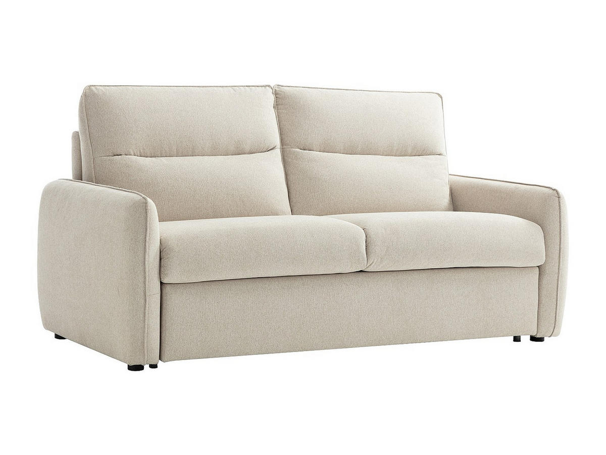 3‑SITZER Schlafsofa - Express-Schlaffunktion - Stoff - Beige - ORELIS - Beige, Textil (195/101/210cm) - Vente-Unique