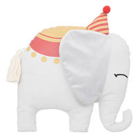 ZIERKISSEN Elephant - Weiß, Textil (10/38cm) - Atmosphera for kids