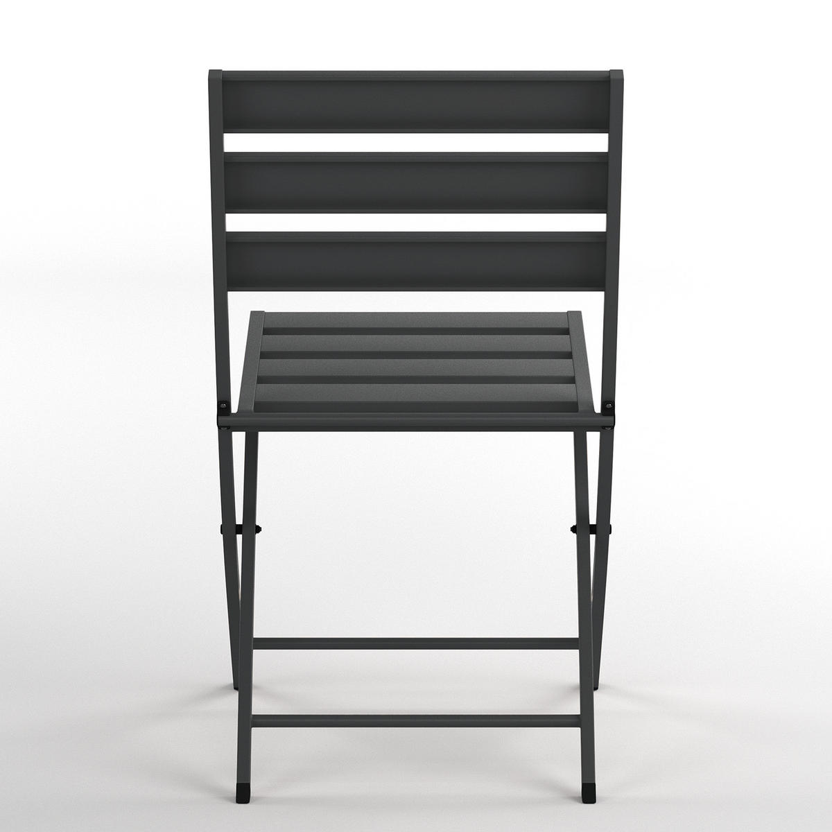 KLAPPSTUHL - 2er-Set - Stahl - Anthrazit, Metall (45/83/55cm) - home24