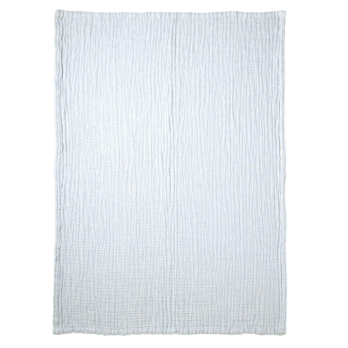 MUSSELINDECKE Blau Large - Blau, Textil (90/120cm) - nordic coast company