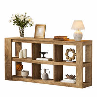 KONSOLENTISCH Holz braun 160/30/80 cm - Hellbraun, Holzwerkstoff (30/160/80cm) - Quality Elegance