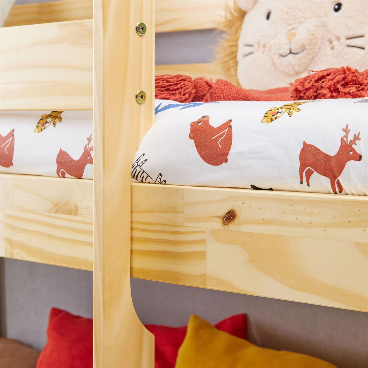 HOCHBETT MIT RUTSCHE BENNY 90X200 CM - Naturfarben, Holz (97/113/207cm) - IDIMEX