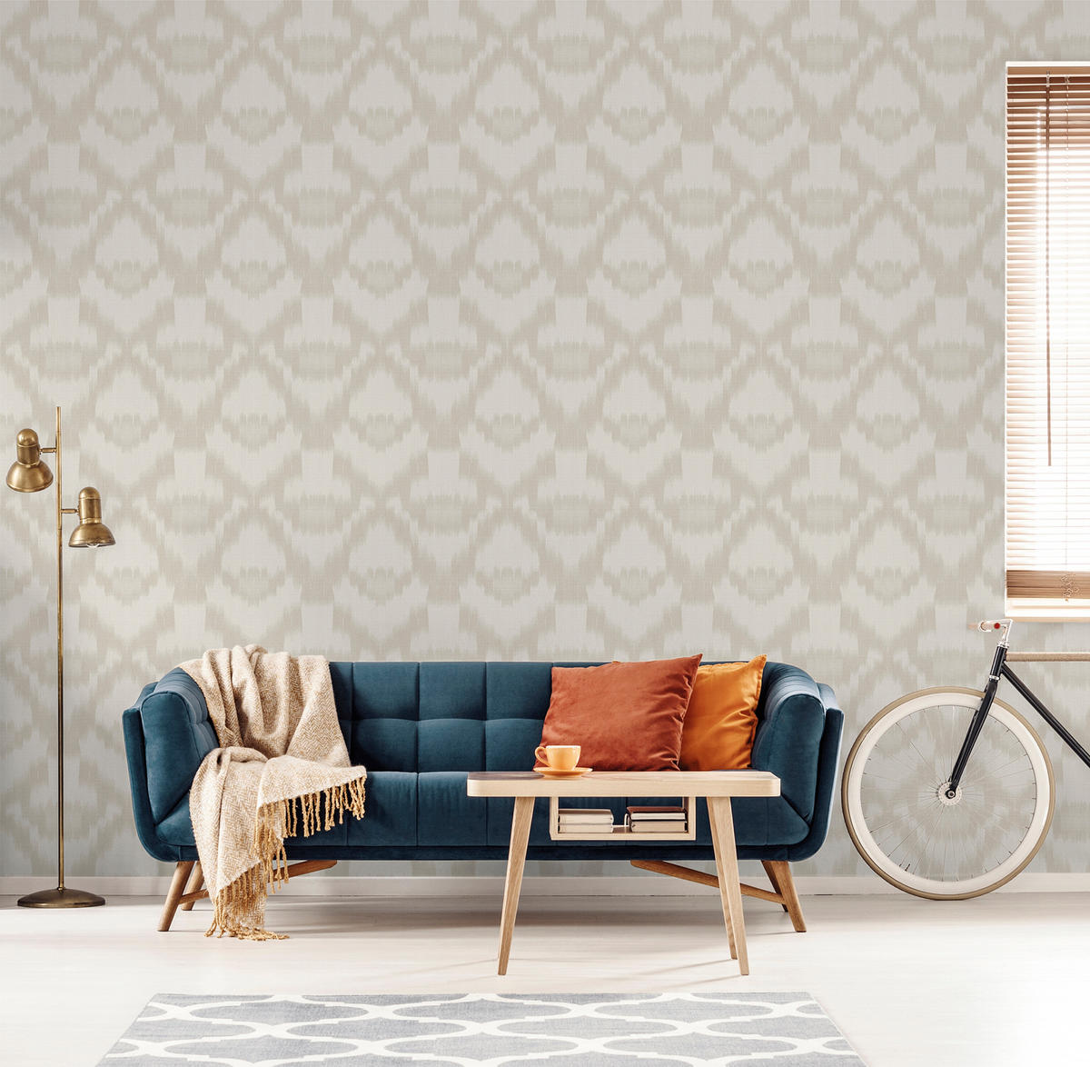 TAPETE ethnische Motive 53 cm x 10 m - Beige, Papier (53/1000cm) - Sanders & Sanders