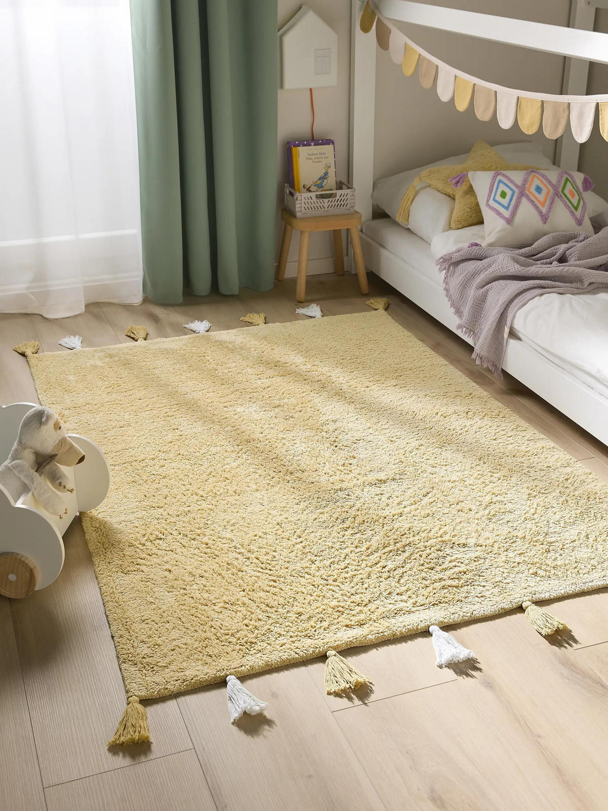 KINDERTEPPICH waschbar Malu Gelb 150x220 cm - Gelb, Naturmaterialien/Textil (150/220cm) - Lytte