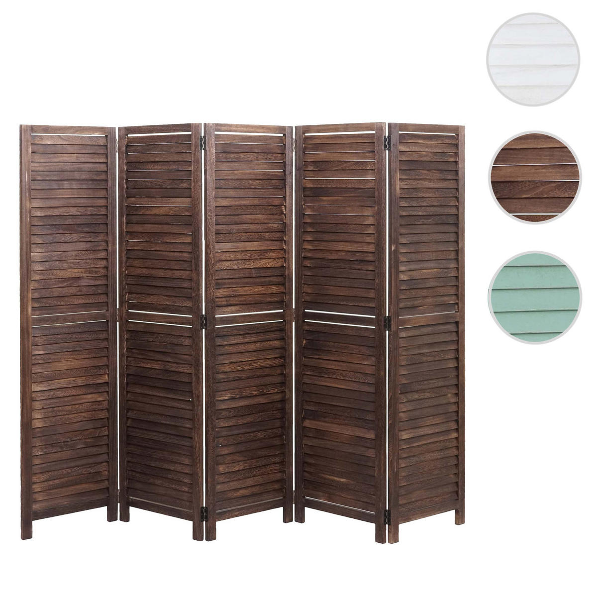 PARAVENT Braun - Braun, Holz (205/170/2cm) - MCW