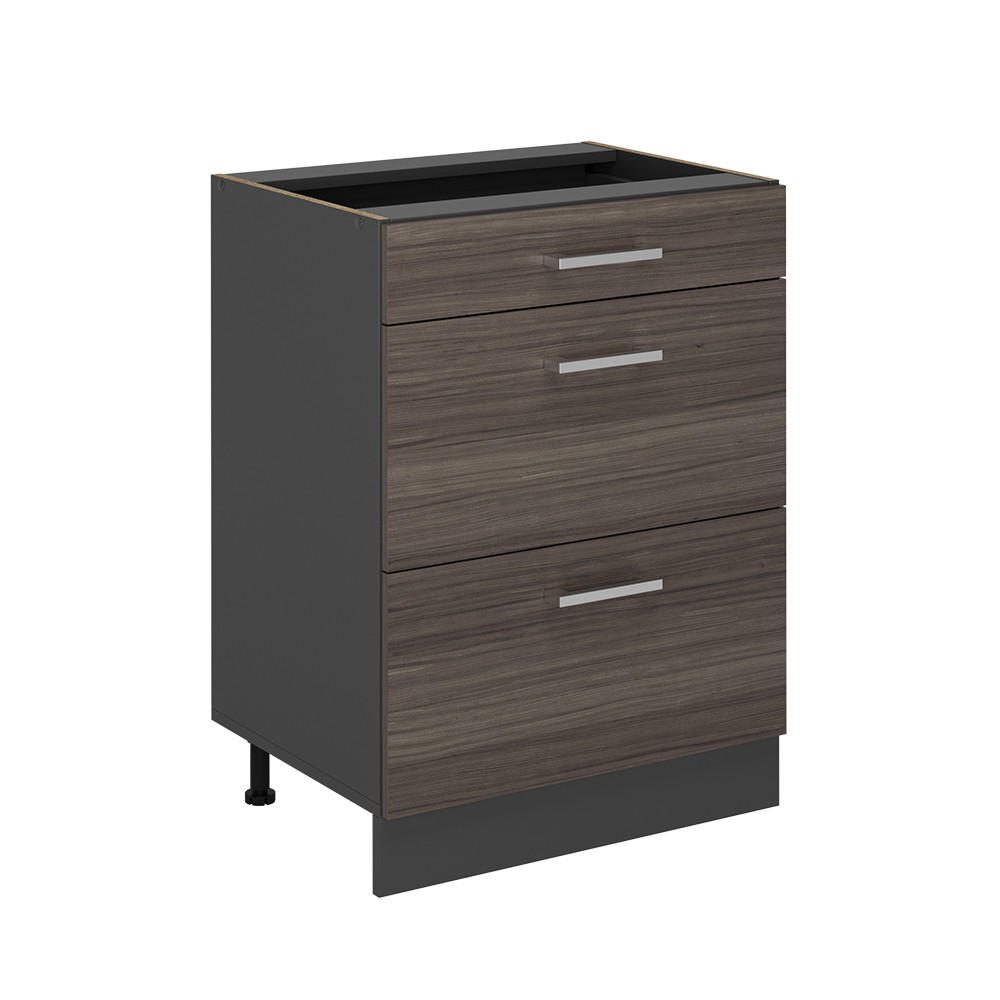 KUCHYNSKÁ SPODNÁ SKRINKA R-Line Ušľachtilá šedá - sivá/antracitová, kompozitné drevo (60/81.6/46cm) - Vicco