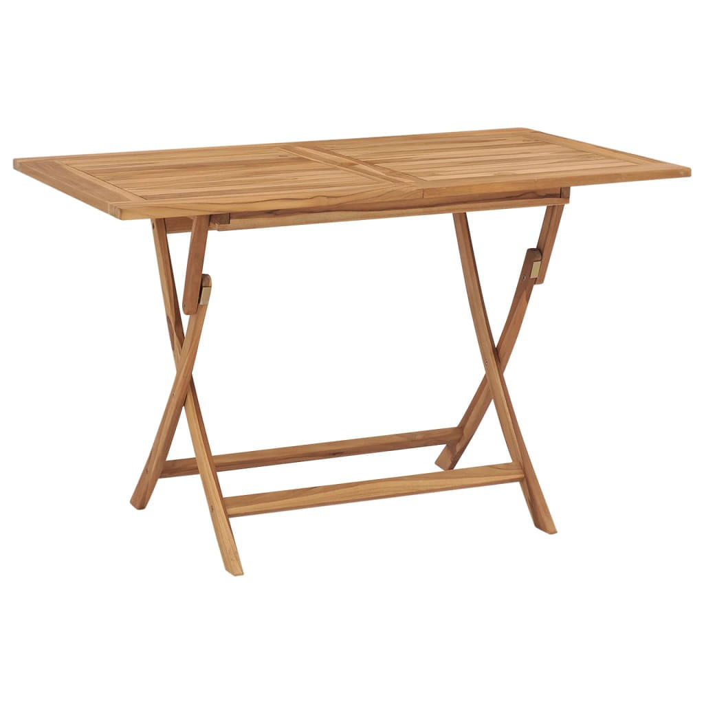 GARTENTISCH Klappbar 120/70/75 Cm Massivholz Teak - Braun, Holz (120/70/75cm) - vidaXL