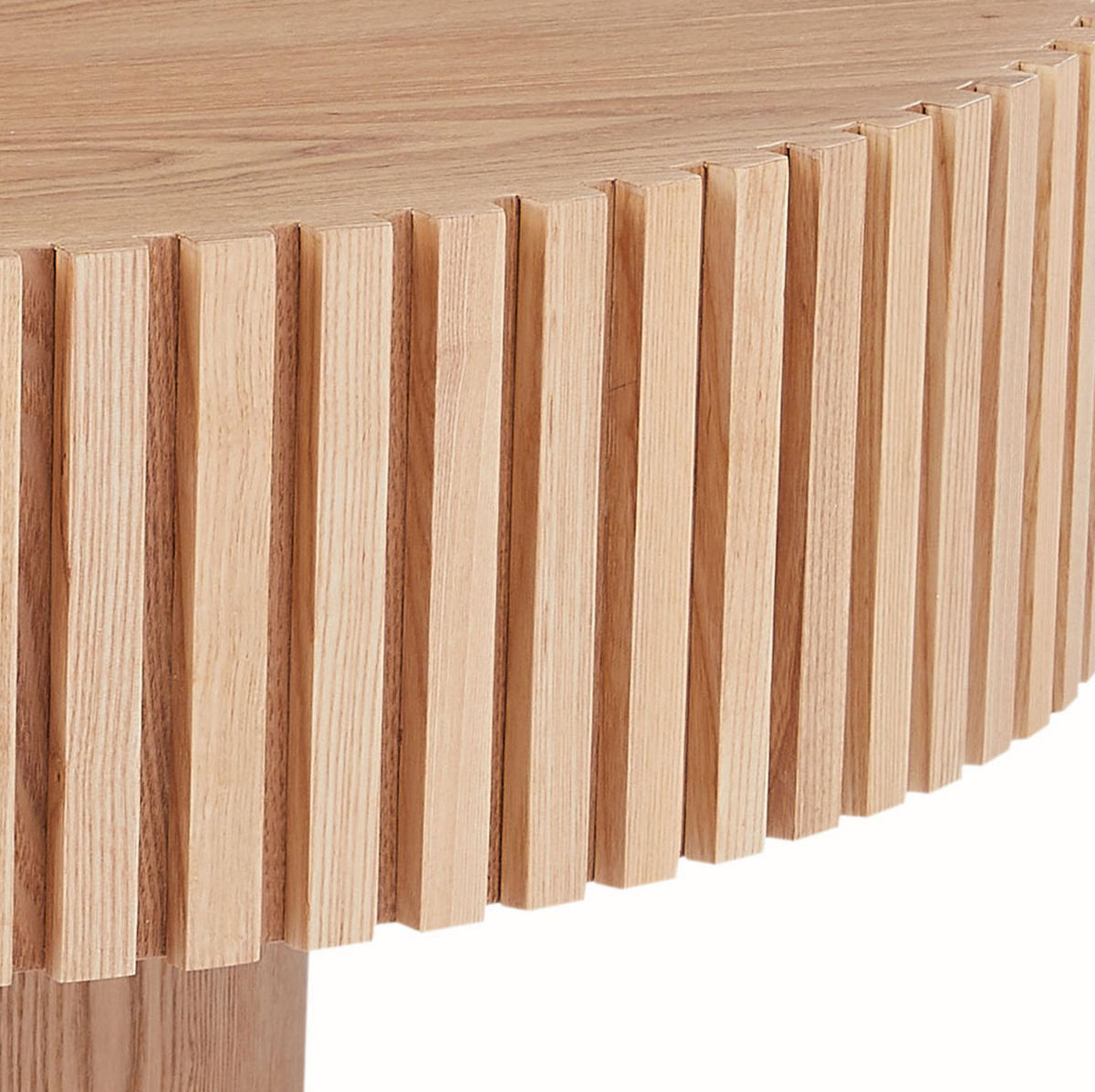 COUCHTISCH 80/80/35 cm mit umlaufender Rille, stabilem MDF-Korpus und pflegeleichter Oberfläche, Natur - Naturfarben, Holzwerkstoff (80/80/35cm) - Redom