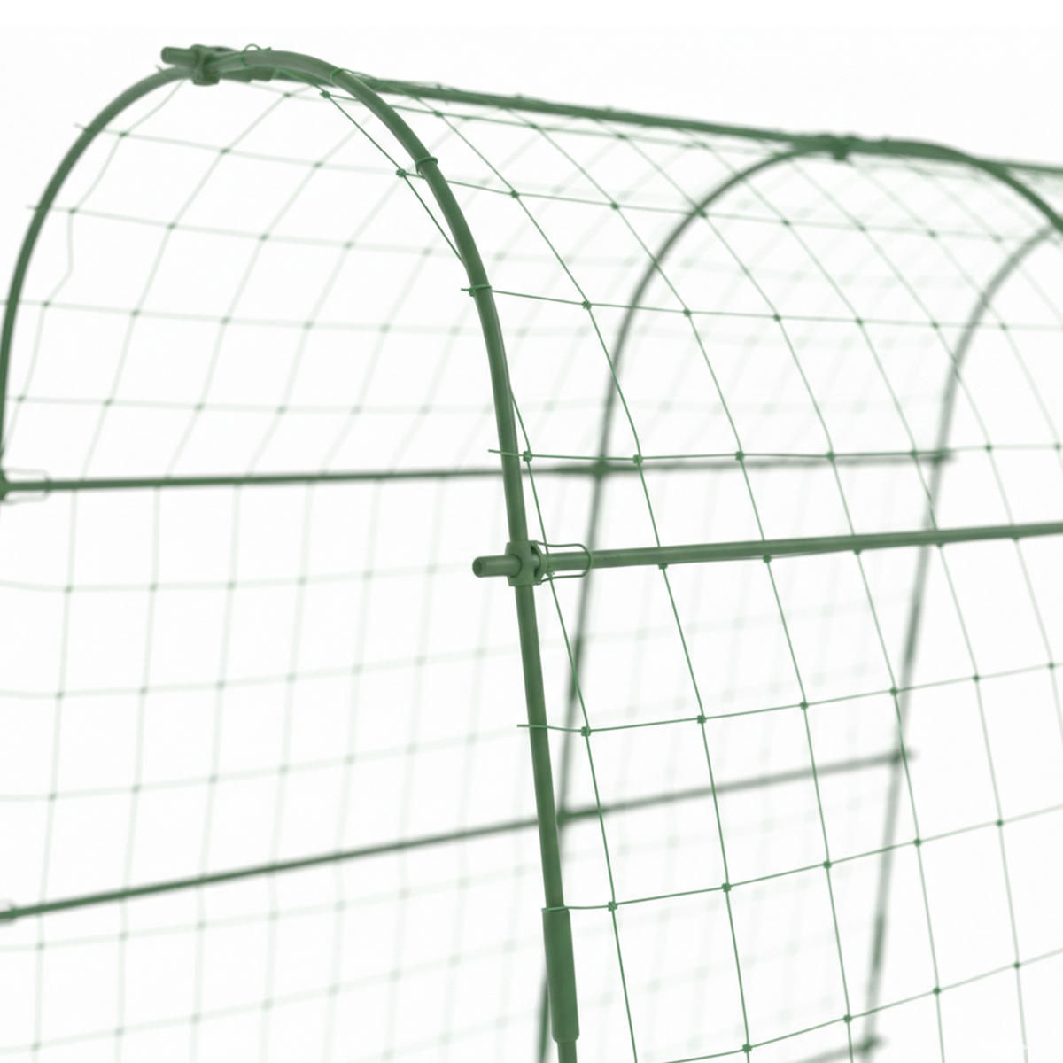 RANKGITTER Grün Metall mit Ranknetz 182x183x43 cm - Grün, Kunststoff/Metall (183/182/42cm) - Relaxdays