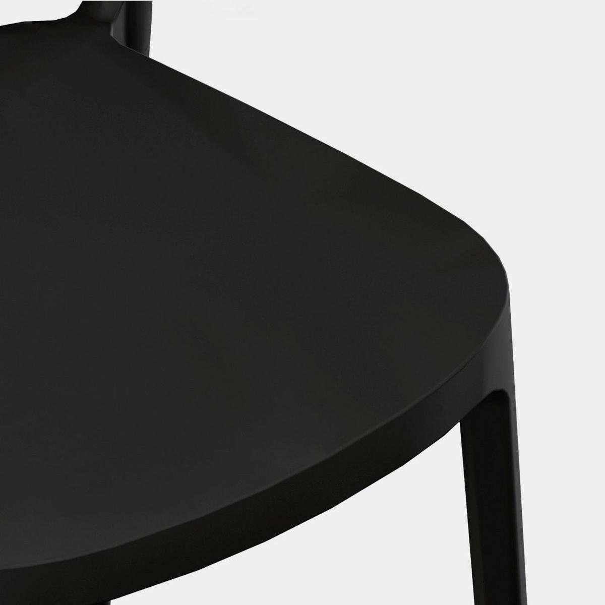 STUHL FÜR DRAUSSEN Zira Grau 42 cm x 80 cm - Grau, Kunststoff (42/80/52cm) - Klast Home