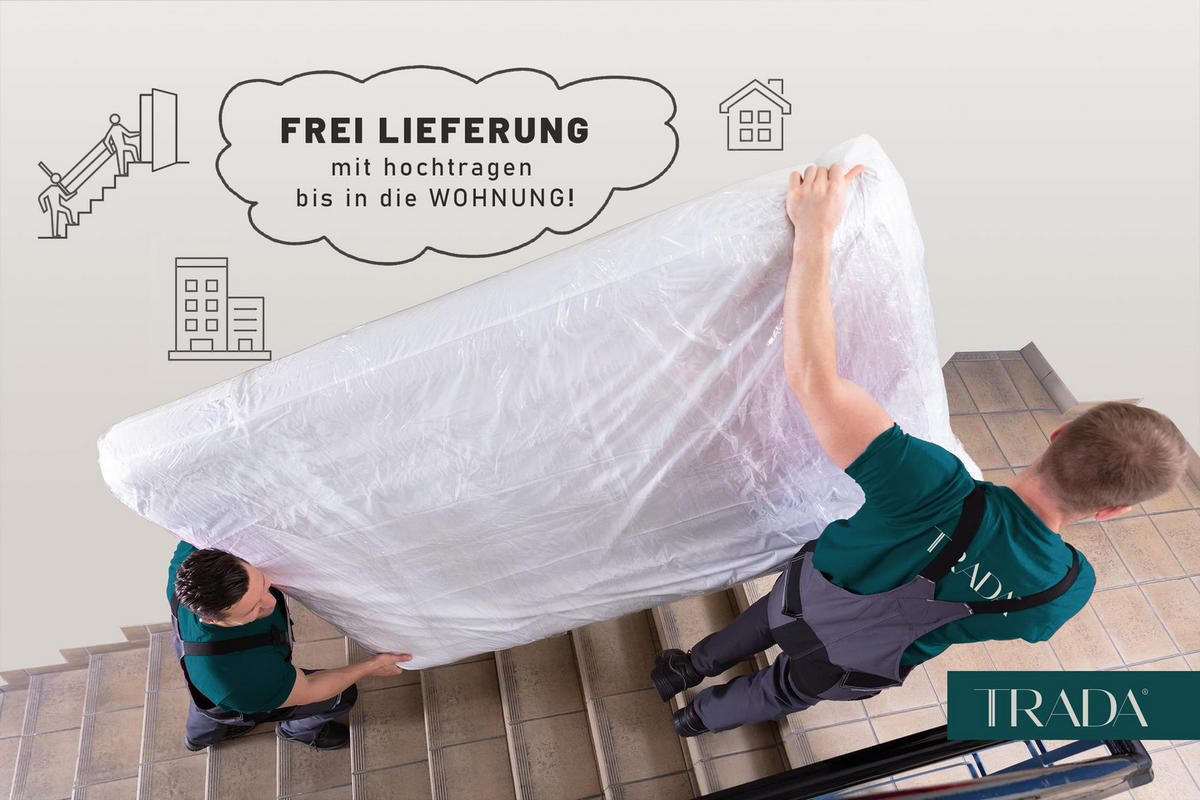 BOXSPRINGBETT IMPERIAL 200x200 cm, Aus Leder und Velvet Bezug, Schwarz Leder + Silbergrau - Silberfarben, Leder/Holz (200/200cm) - Trada