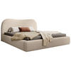 POLSTERBETT SIMSALO Beige 180x200 cm - Beige/Schwarz, Kunststoff/Textil (180/200cm) - Selsey