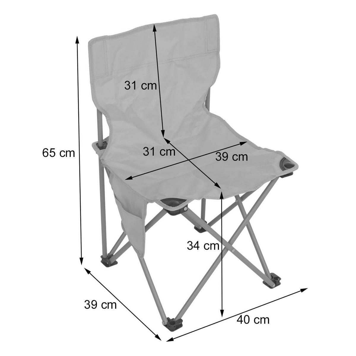CAMPINGSET Cremeweiß - Creme, Metall (95/65/55cm) - MCW