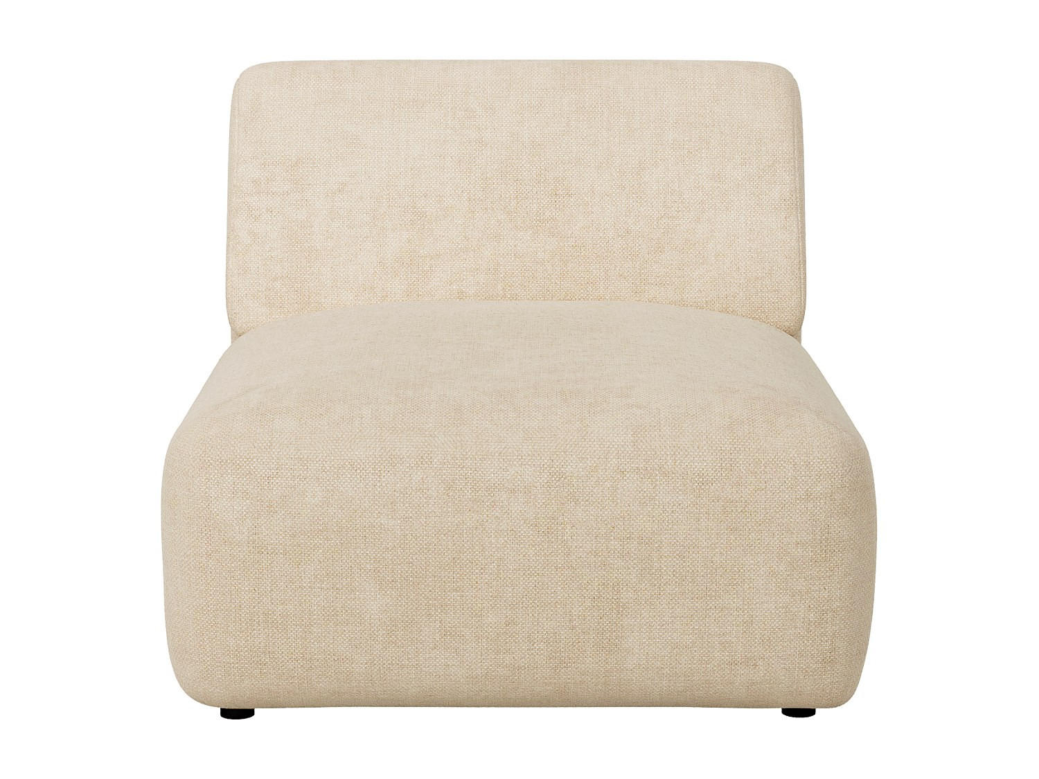 SESSEL mit gerader Rückenlehne - 1 Person - stoff - beige Pogni - Beige, Textil (75/73/97cm) - Vente-Unique