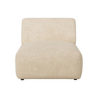 SESSEL mit gerader Rückenlehne - 1 Person - stoff - beige Pogni - Beige, Textil (75/73/97cm) - Vente-Unique
