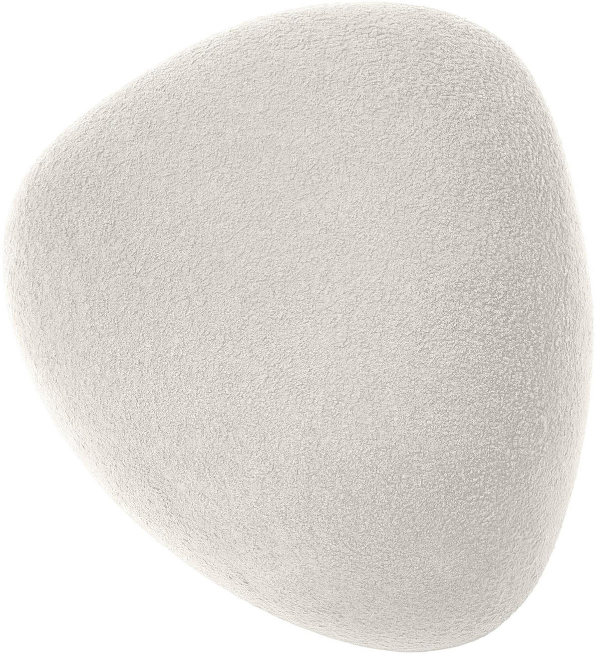 SITZHOCKER Sumir Stoff Creme Hocker Schlafzimmer - Creme, Textil (52/32/48cm) - DELUKE