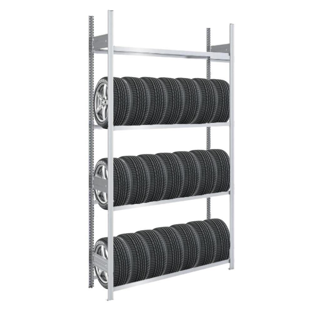 Proregal Reifenregal Silber 150x250x43 cm