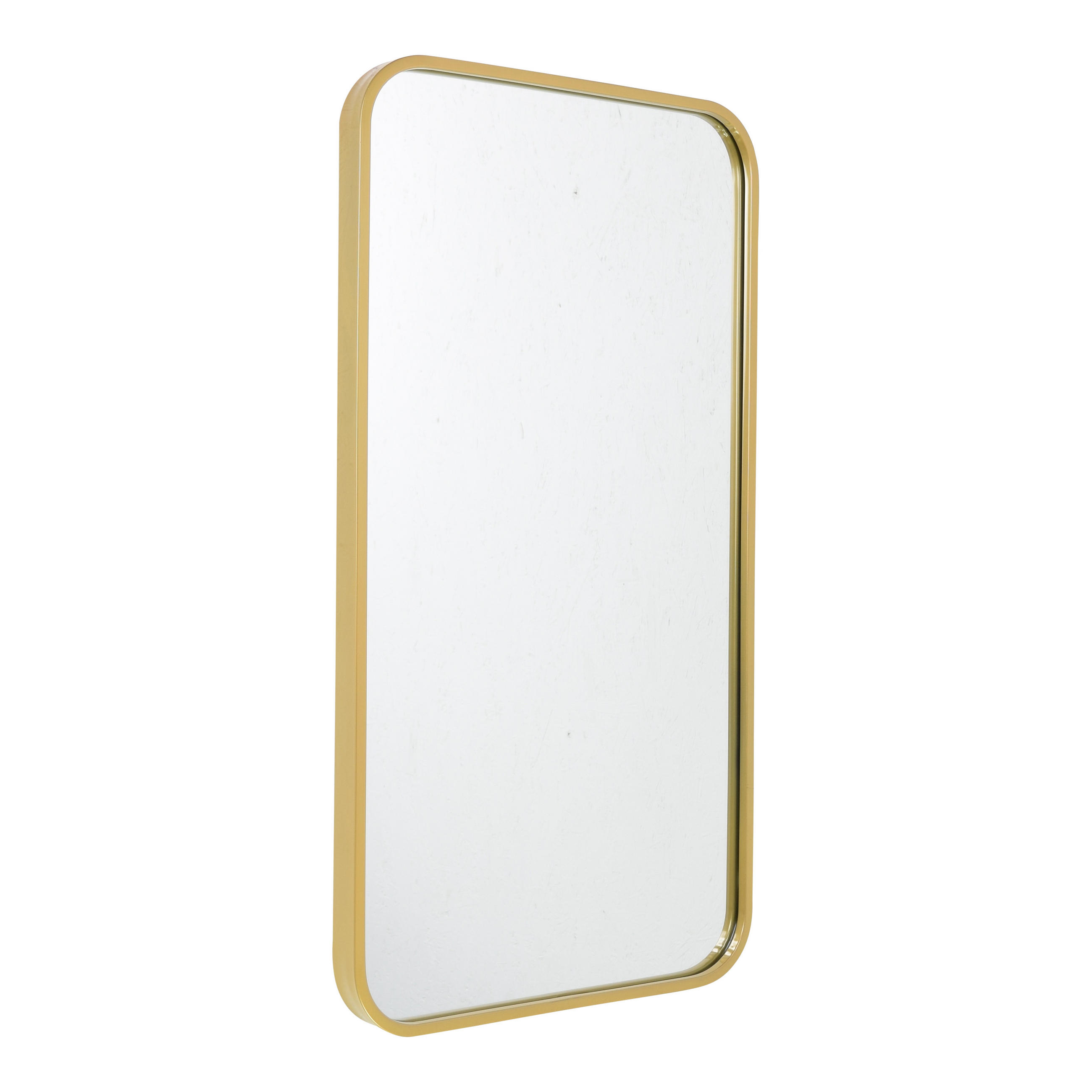 WANDSPIEGEL Boston Gold - Goldfarben, Metall (40/75/4cm) - Fragix