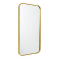 WANDSPIEGEL Boston Gold - Goldfarben, Metall (40/75/4cm) - Fragix