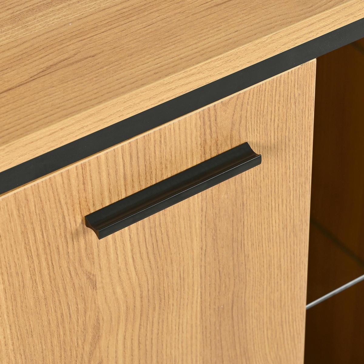 SIDEBOARD 160/40/85 cm Natur aus MDF und Spanplatte mit LED-Beleuchtung - Naturfarben, Holzwerkstoff (40/85/160cm) - OKMYHOME