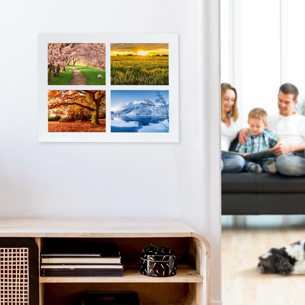 BILDERRAHMEN - Multicolor, Wellpappe/Kunststoff (33.5/44/3cm) - Relaxdays