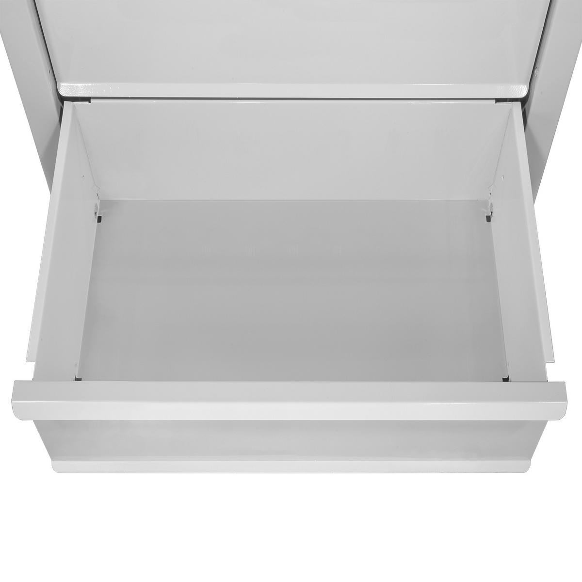 SCHUBLADENSCHRANK Kobra mit 8 Schubladen 90x71x55cm Lichtgrau - Grau, Metall (71/90/55cm) - PROREGAL