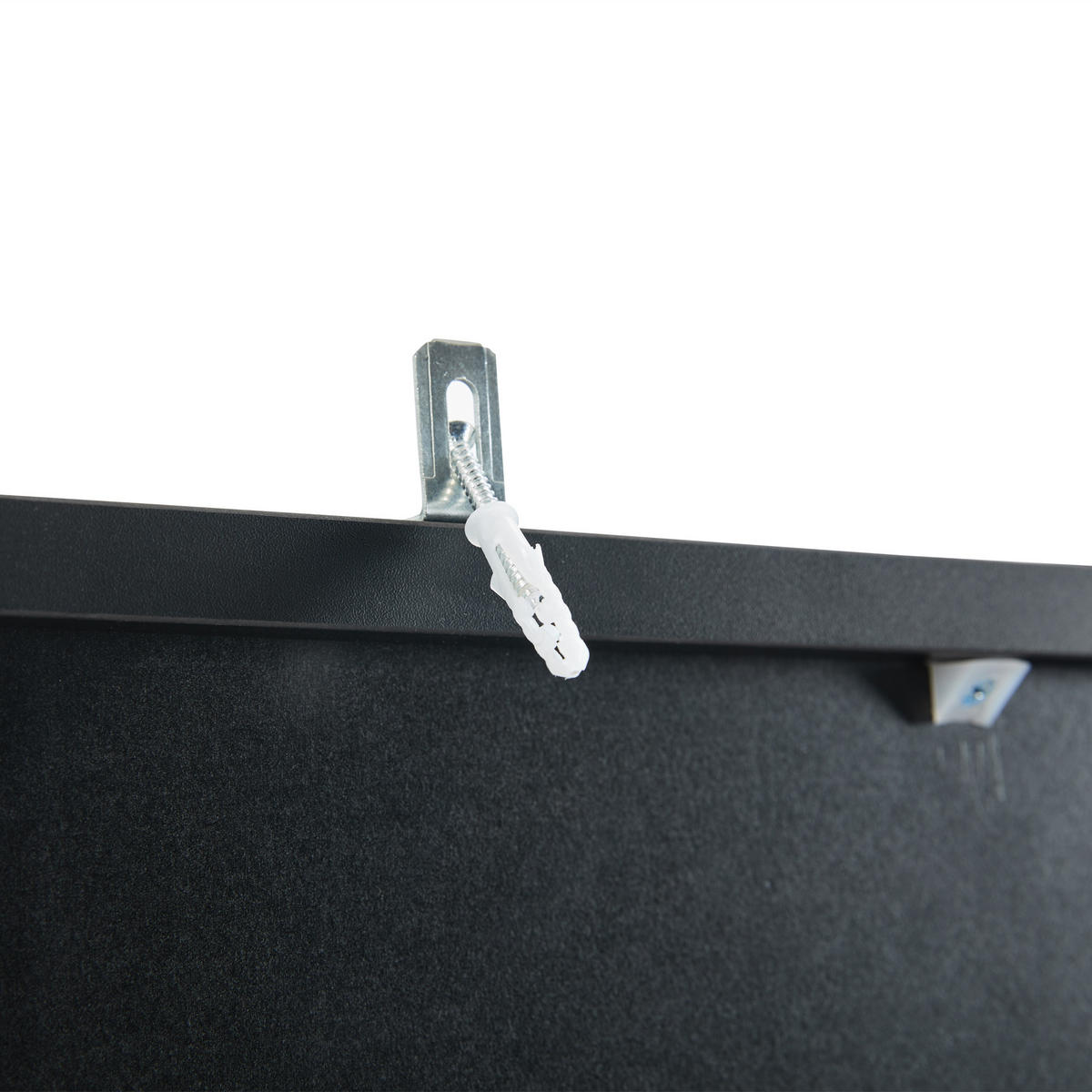 BUFFET LED Glas 4 Türen Vitrine Schwarz - Schwarz, Holzwerkstoff (160/160/40cm) - FLIEKS