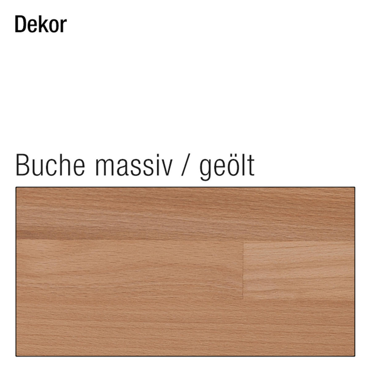 BARTISCH - Kernbuche massiv - Kernbuche, Holz (80/80/95cm) - home24