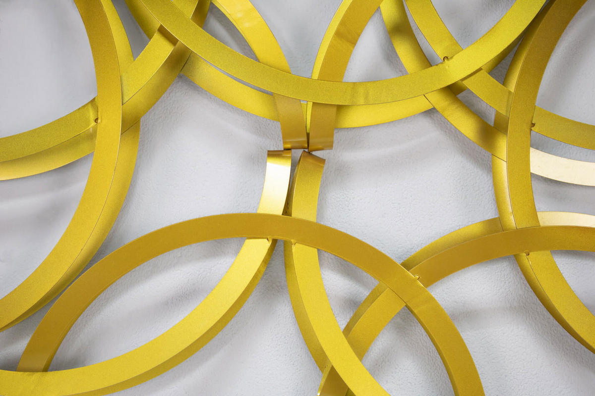 WANDDEKO Gold 115/62 cm - Goldfarben, Metall (115/62/11cm) - KUNSTLOFT
