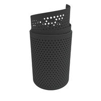 SICHTSCHUTZSTREIFEN Premium Gelocht Diamant-Muster für Doppelstabmatten Anthrazit 2,55 m - Anthrazit, Kunststoff (255/19cm) - ZAUN|ZU