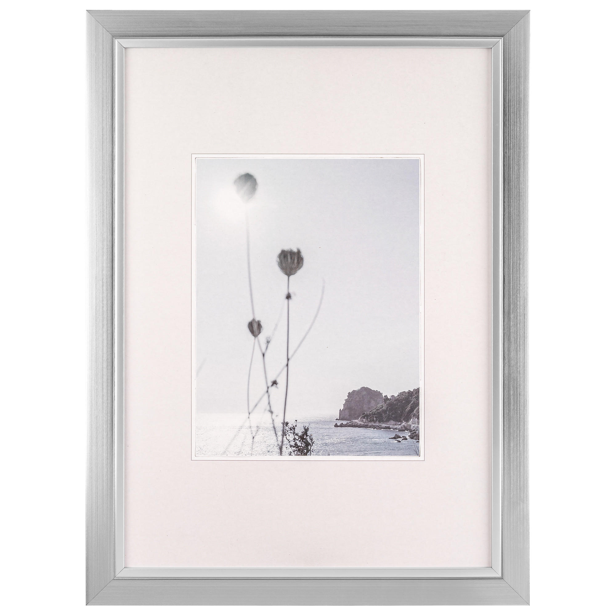 BILDERRAHMEN Beyond Designrahmen 29,7x42 cm SILBER - Silberfarben, Kunststoff (32/44/2cm) - walther design