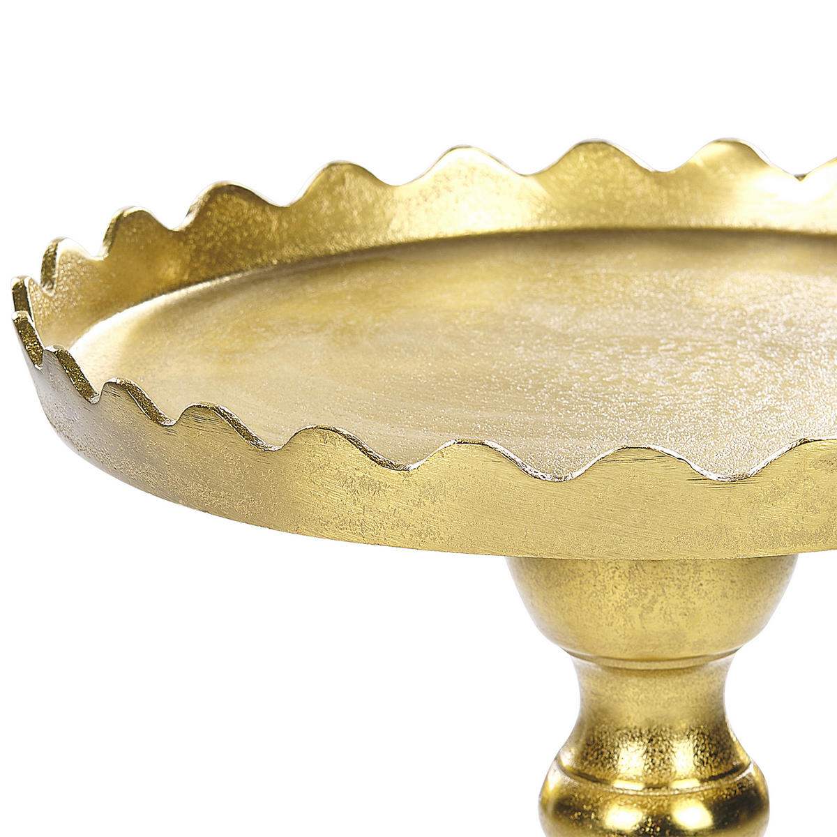 BEISTELLTISCH Aluminium gold rund 35 cm Timaru - Goldfarben, Metall (35/35/66cm) - Beliani