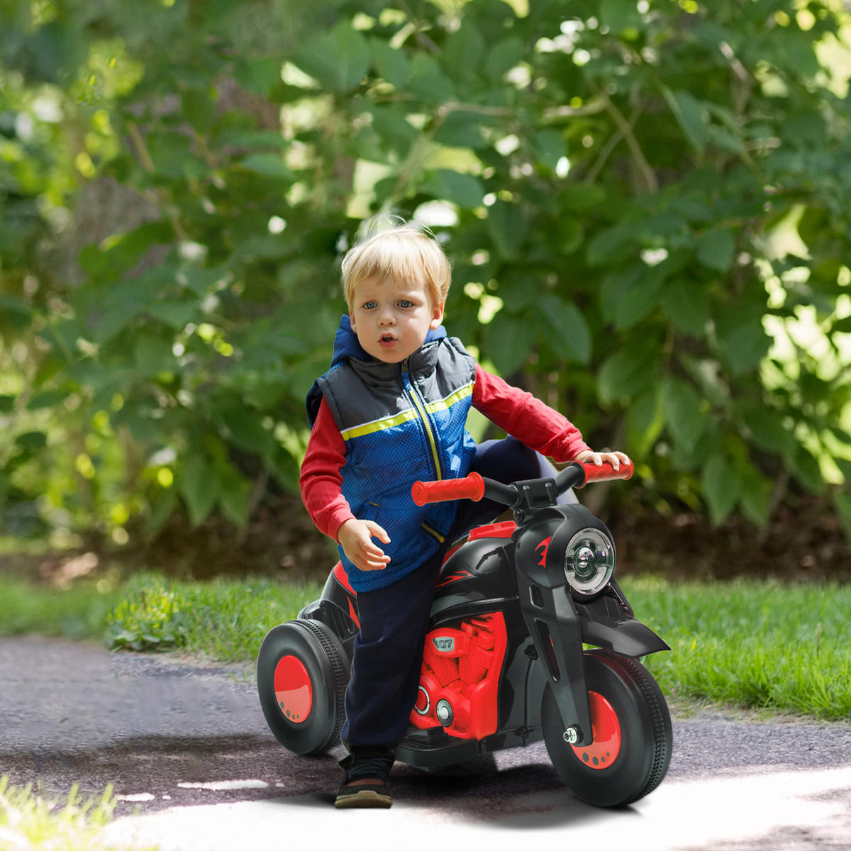 ELEKTRO-MOTORRAD DE-13093 Blubberfunktion Rot - Rot, Kunststoff (80/36/43.5cm) - ComfortXL