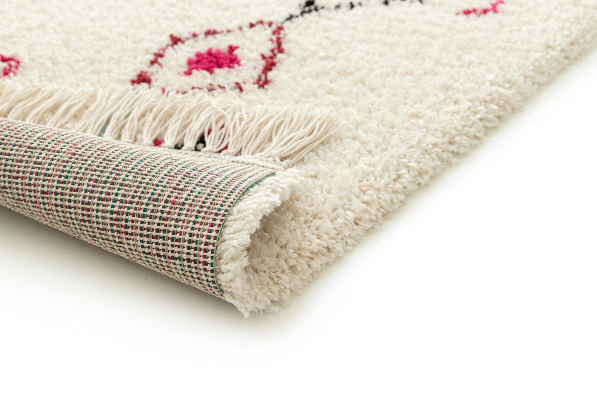 TEPPICH, dick und rosa, mit Fransen im Beduinenstil rosa - Pink, Textil (160/230cm) - AFK Living