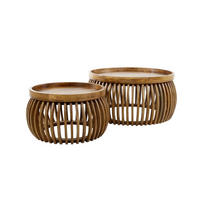 COUCHTISCH-SET LANI Braun Mango - Braun, Mangoholz/Holz (78/78/40cm) - KAWOLA