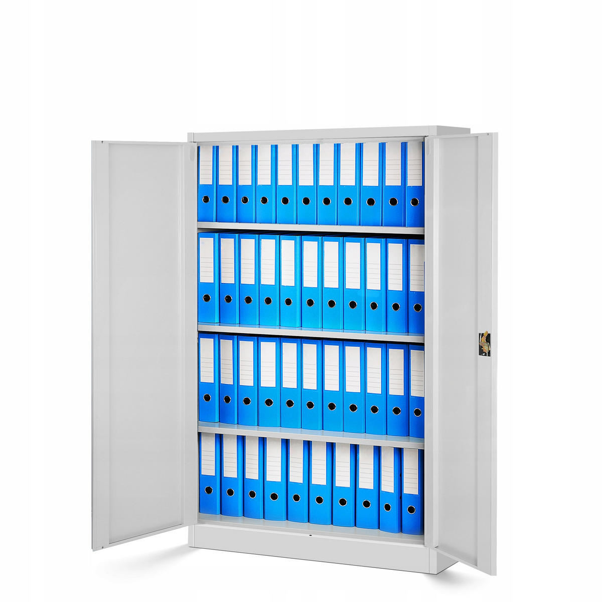 BÜROSCHRANK KEVIN - Grau, Metall (90/140/40cm) - Jan Nowak