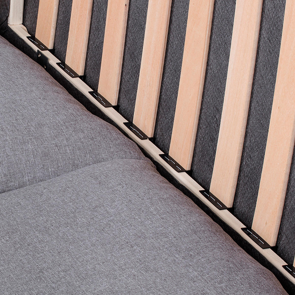 SCHLAFSOFA - Grau, Textil (164/90/90cm) - home24