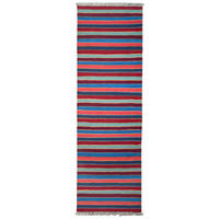 HANDWEBTEPPICH Kelim Gashgai Mehrfarbig 199/60 cm Schurwolle - Multicolor, Textil (60/199cm) - Looma