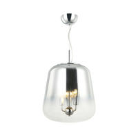HÄNGELEUCHTE Manoli, Silber/Chrom, 50cm - Chromfarben, Glas (50/33/50cm) - KOSILUM
