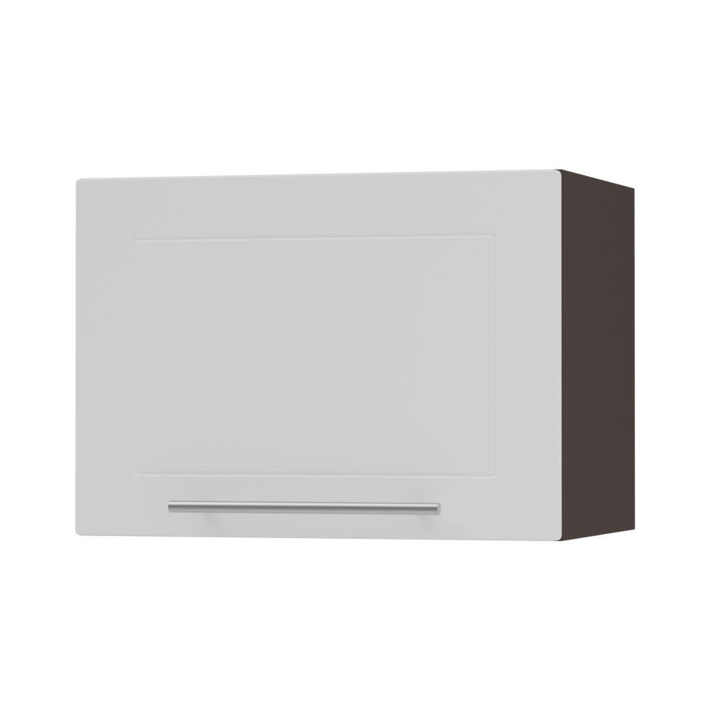 Feldmann-Wohnen Klapphängeschrank Weiß, Dunkelgrau 50x36x32.5 cm