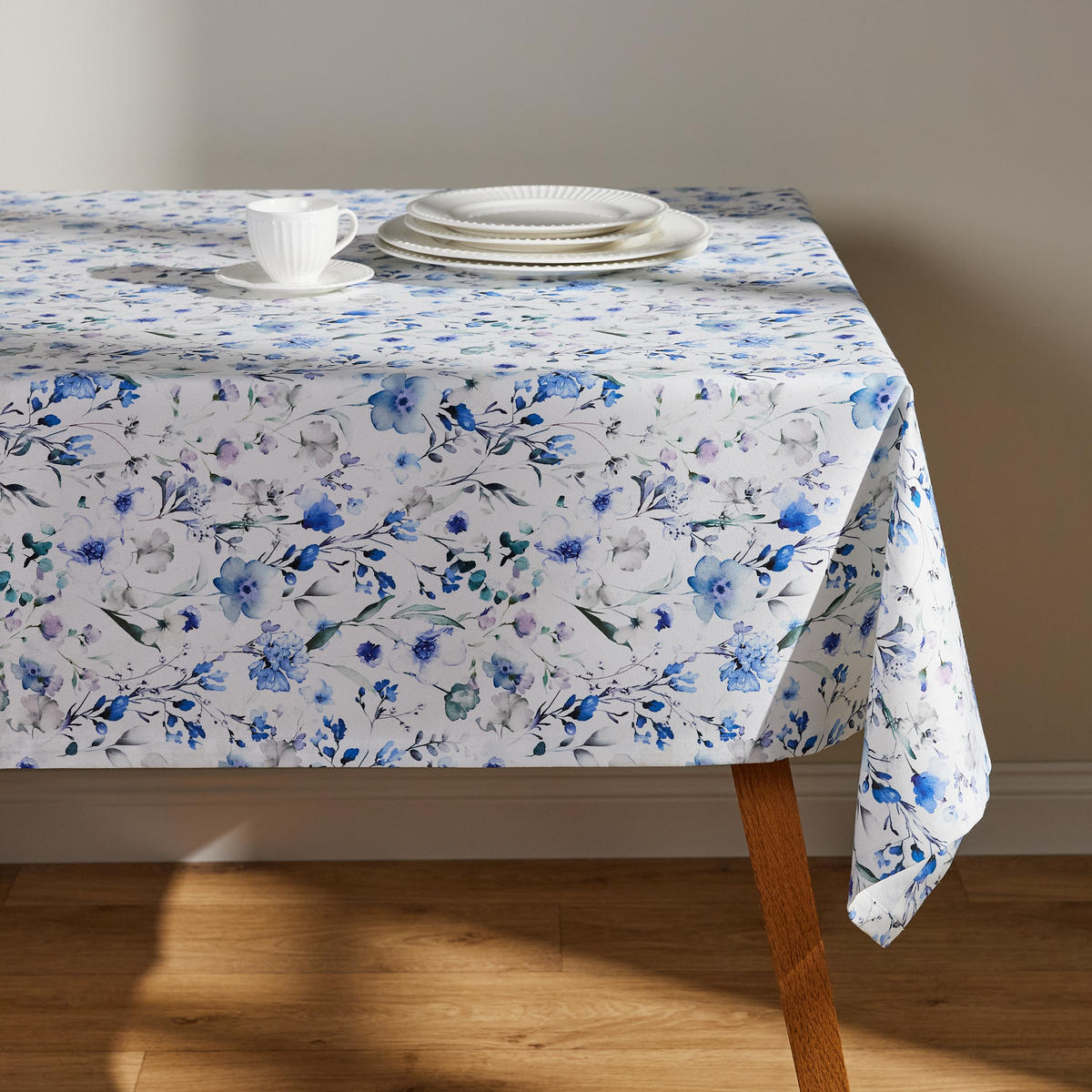 TISCHDECKE Louisano - Blau, Textil (180/130/1cm) - home&you