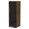 KÜCHENHÄNGESCHRANK W4/30 Essen Schwarz Hochglanz / Eiche Artisan Matt 30 / 32,5 / 96cm - Schwarz Hochglanz/Schwarz, Holz/Holzwerkstoff (30/96/32.5cm) - Feldmann-Wohnen