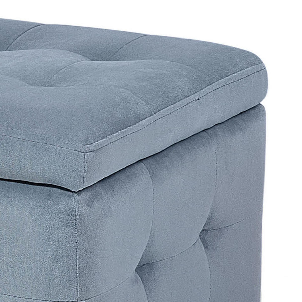 LAVICE S ÚLOŽNÝM PROSTOREM Michigan 42/72/40 cm - šedá, textil (72/40/42cm) - Beliani