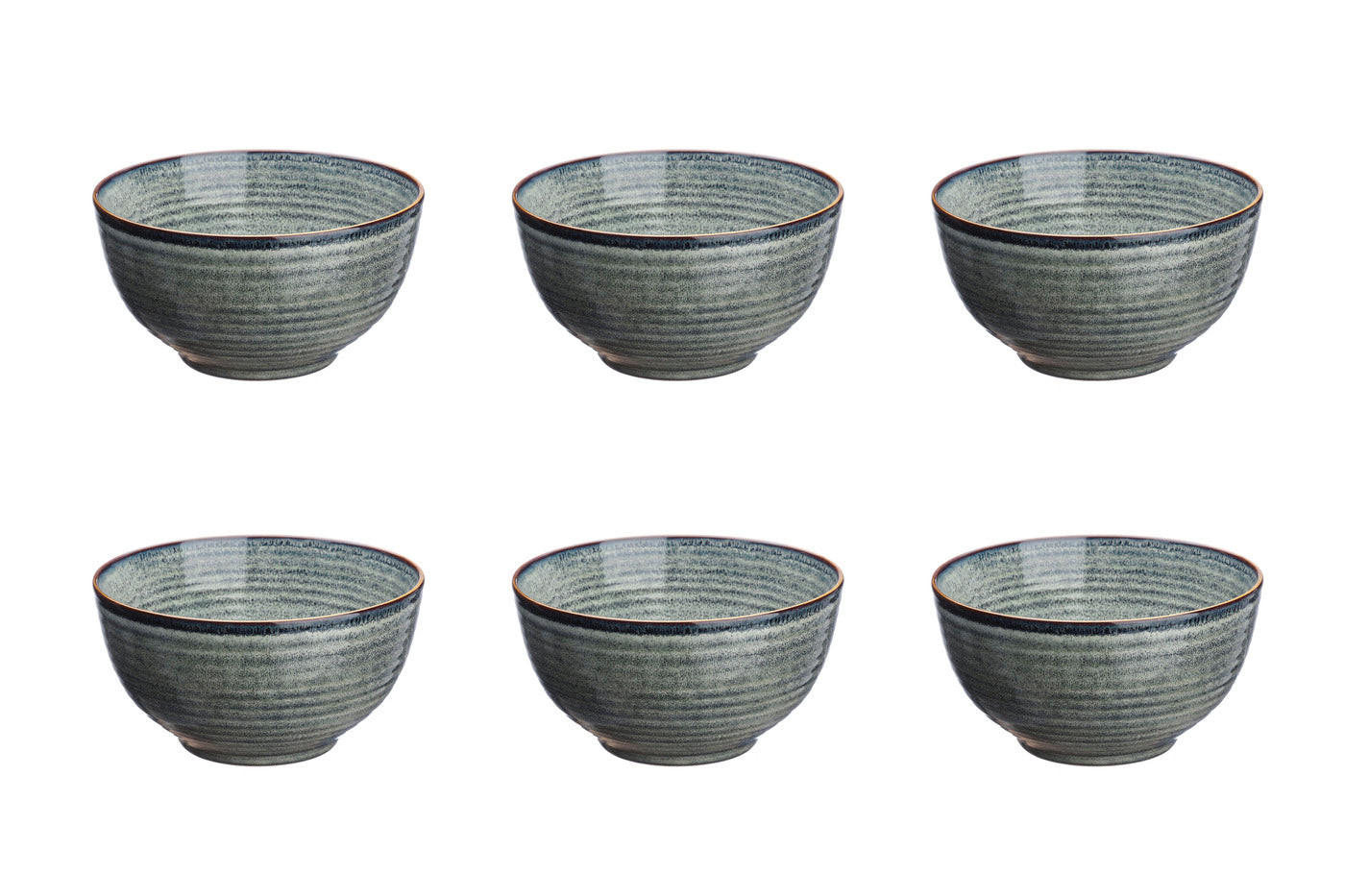 SCHALEN Zen Ø14cm - 6er-Set - Naturfarben - Grau, Keramik (14cm) - Björn