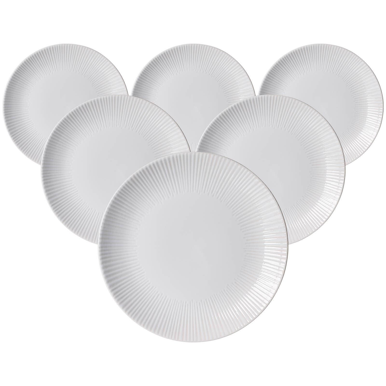 SPEISETELLER Banda Weiß ø 27 cm 6er Set - Weiß, Keramik (27cm) - Ritzenhoff Breker