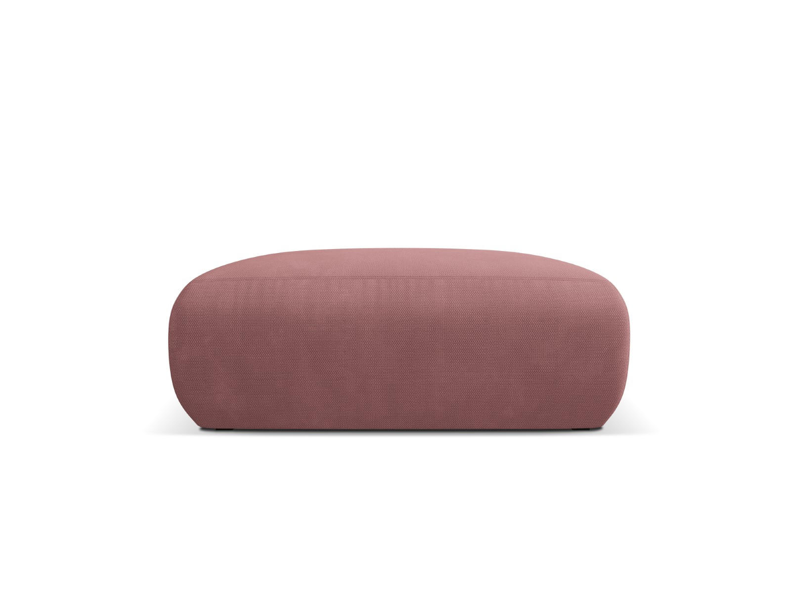 POUF Molino aus strukturiertem Stoff rosa - Pink, Textil (100/36/100cm) - Micadoni