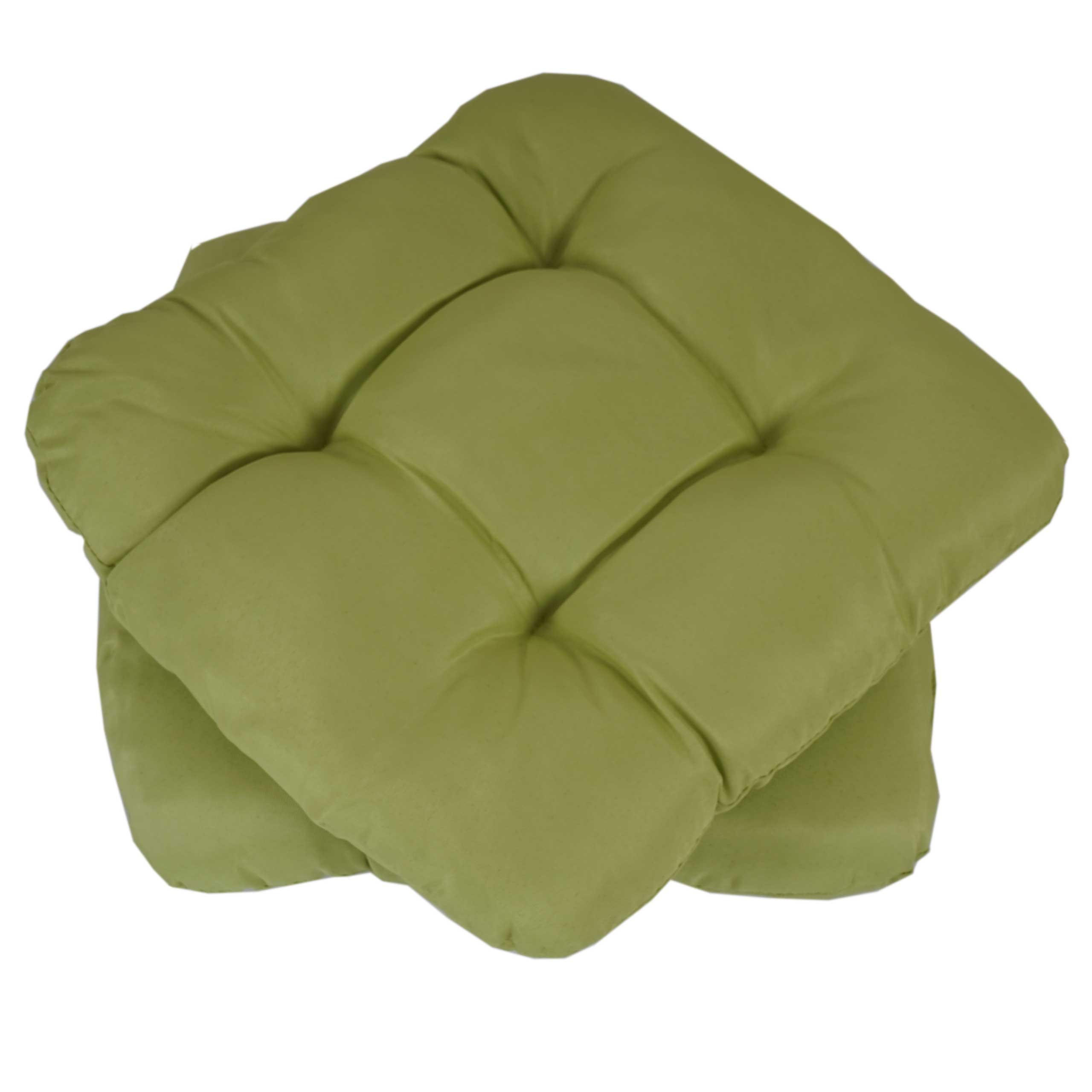 SITZKISSEN MILANO eckig Hellgrün 2er-Set - Hellgrün, Textil (8/38/41cm) - MCW